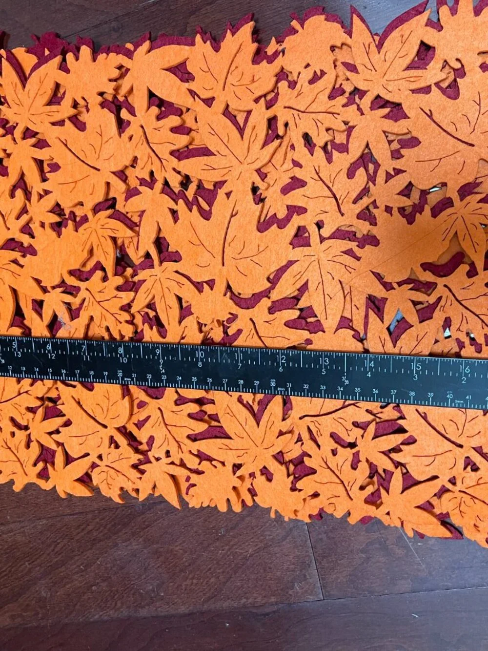 Fall Felt Leaf Placemats Set of 4 Thanksgiving Table Decor